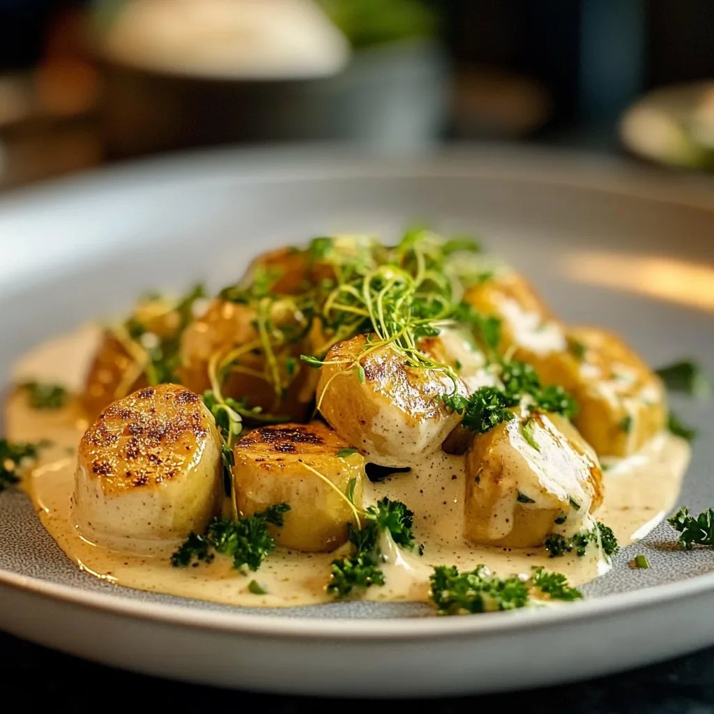 Rosenkohl in Frischkäse-Senfsauce