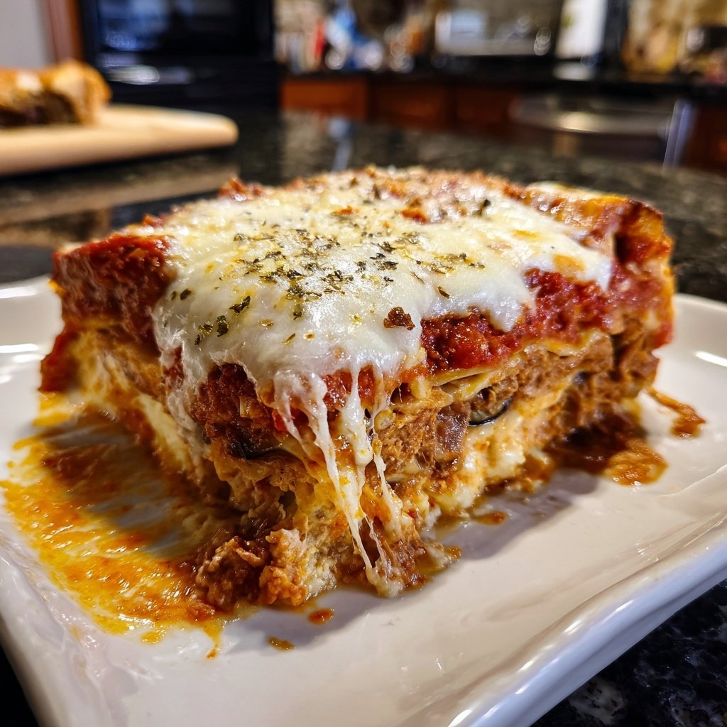 Auberginenauflauf mit Tomatensauce