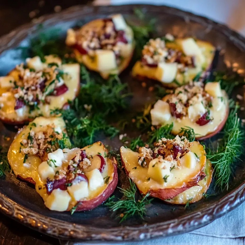 Festlicher Vorspeisen Snack Kranz mit Käse