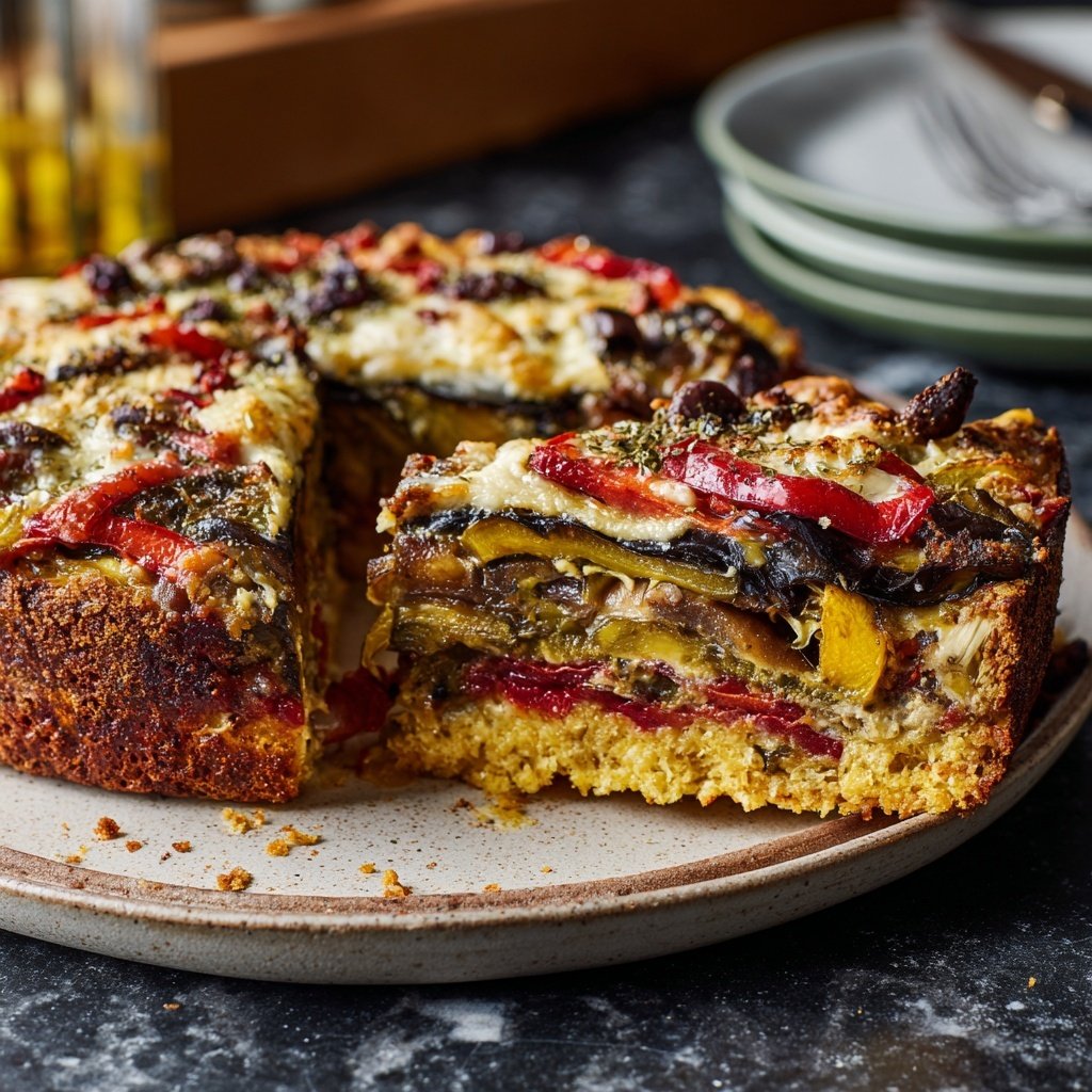 Auberginenauflauf mit Gemüse