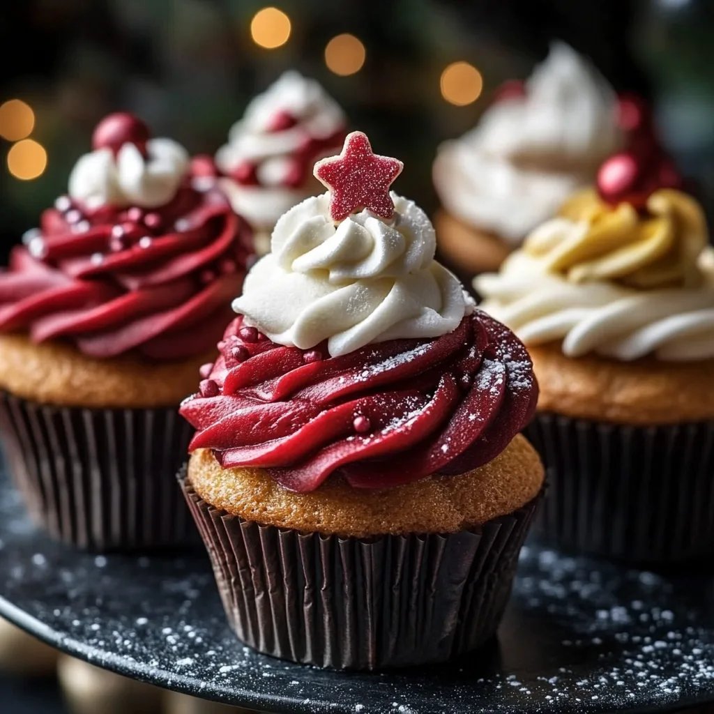 25 Kreative Weihnachts-Cupcake-Ideen für Feiertagsfreude