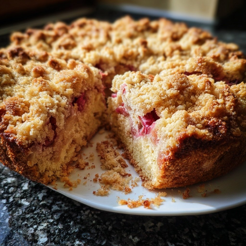 Streuselkuchen Mit Rhabarber