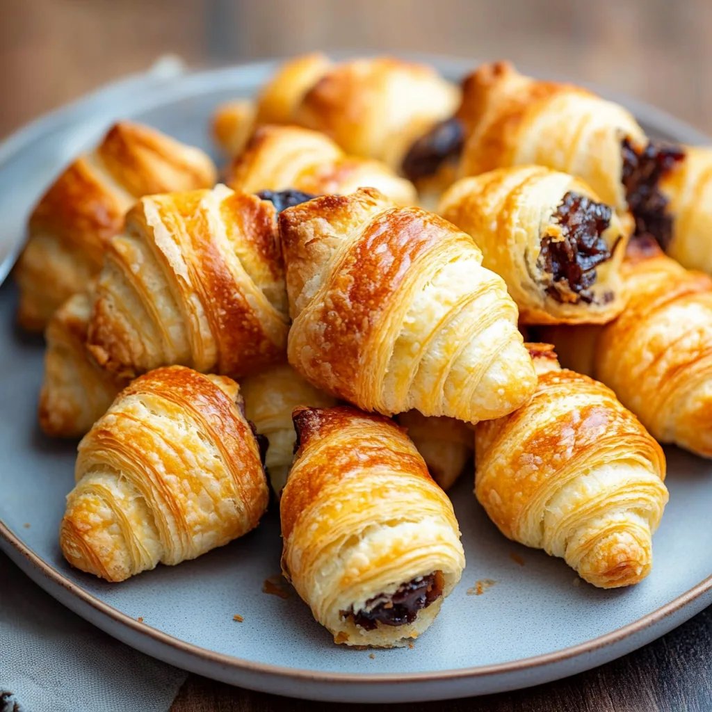 Gefüllte Mini-Croissants