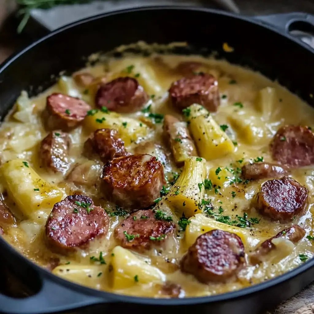 Fondue d'Endives aux Saucisses Fumées