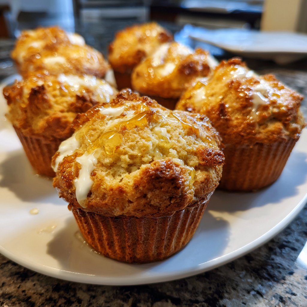 Muffins mit Joghurt und Honig
