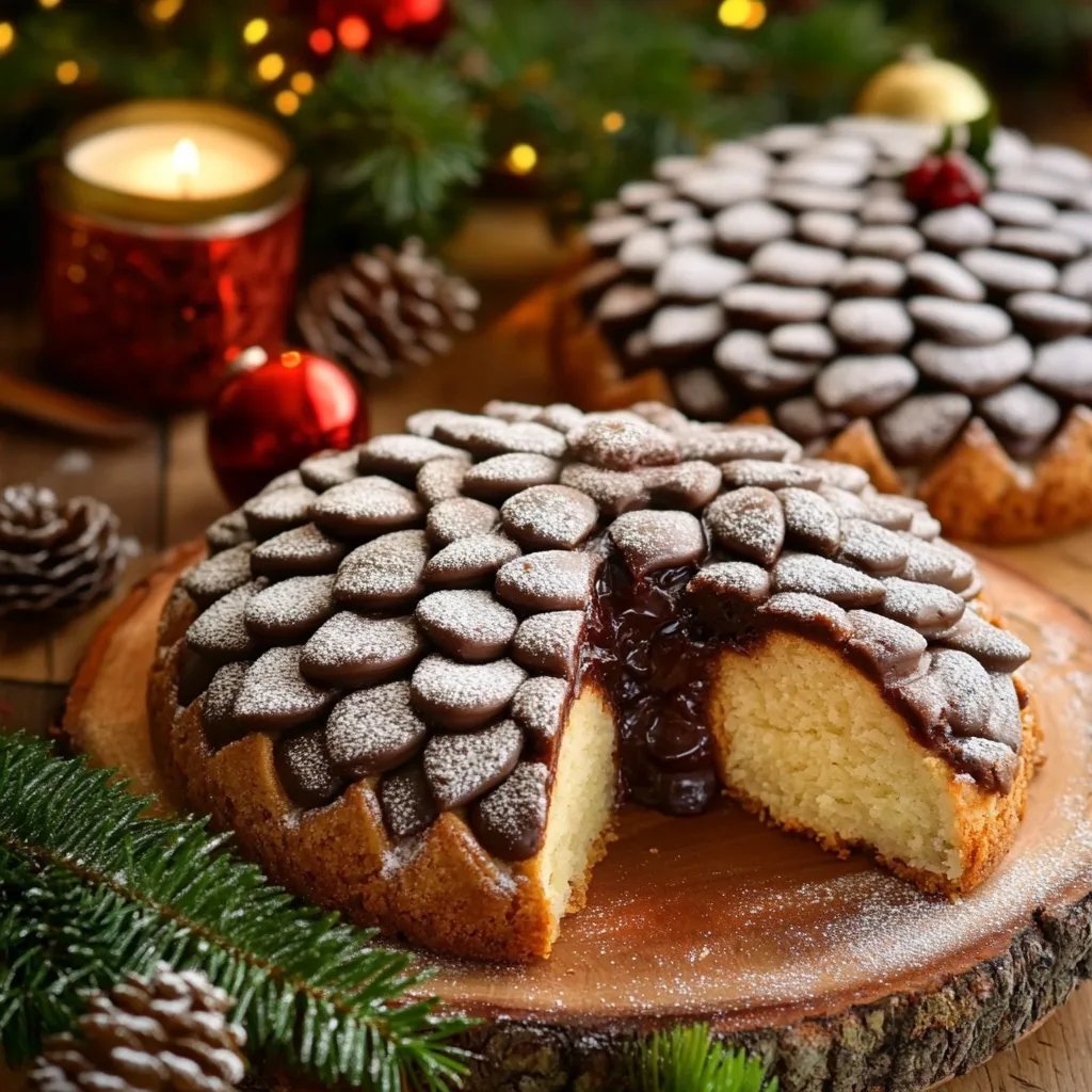 Weihnachts-Kuchen Tannenzapfen