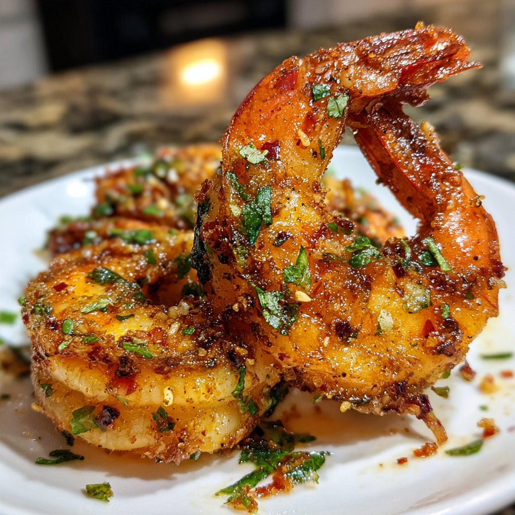 Garnelen in Vanille-Chili-Butter