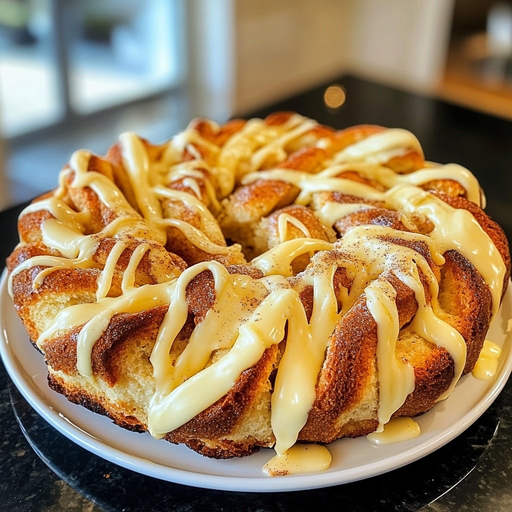 Zimtschneckenkuchen ohne Hefe