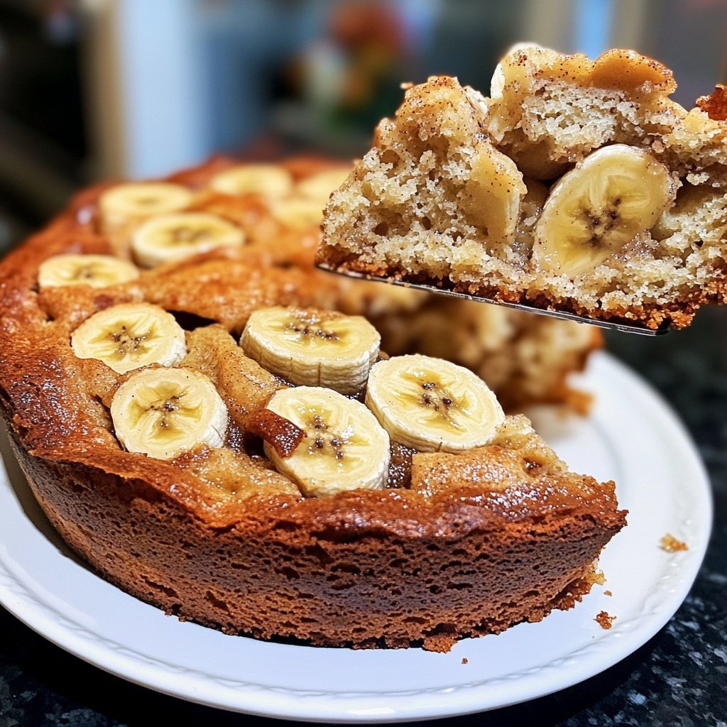 Bananenkuchen aus reifen Bananen